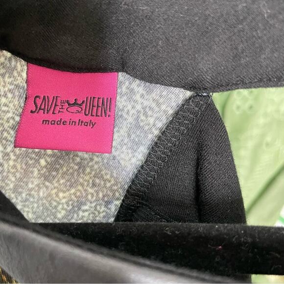 Save the Queen Patterned Long Sleeve Dress S - Picture 6 of 8